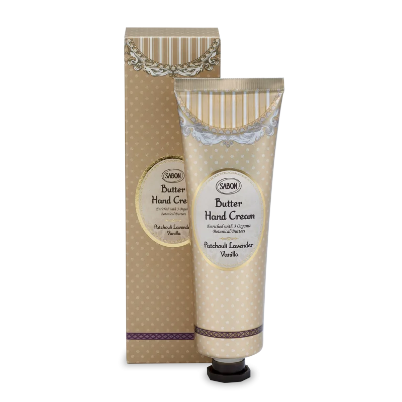 Crema de maini Patchouli Lavender Vanilla, 75ml, Sabon