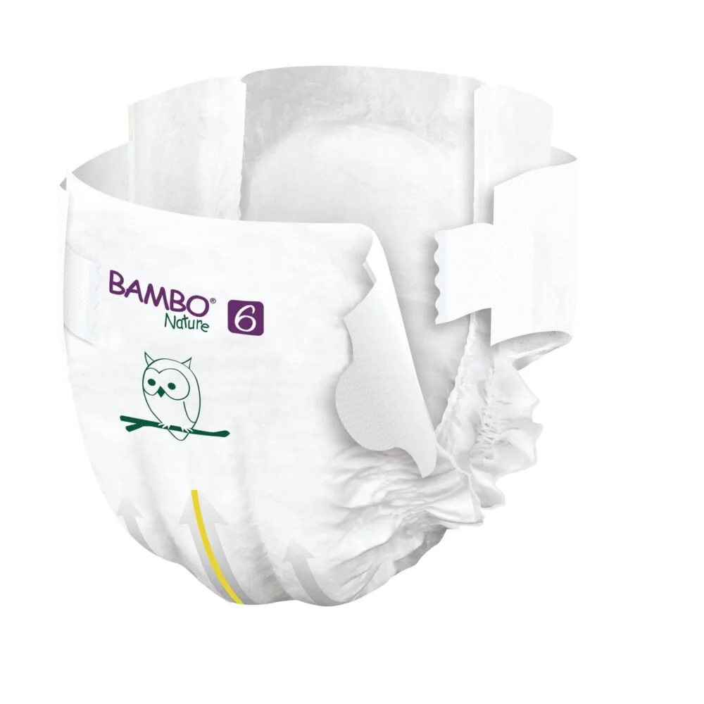 Scutece Ecolabel Tall Nr. 6 pentru 16+ kg, 40 bucati, Bambo Nature