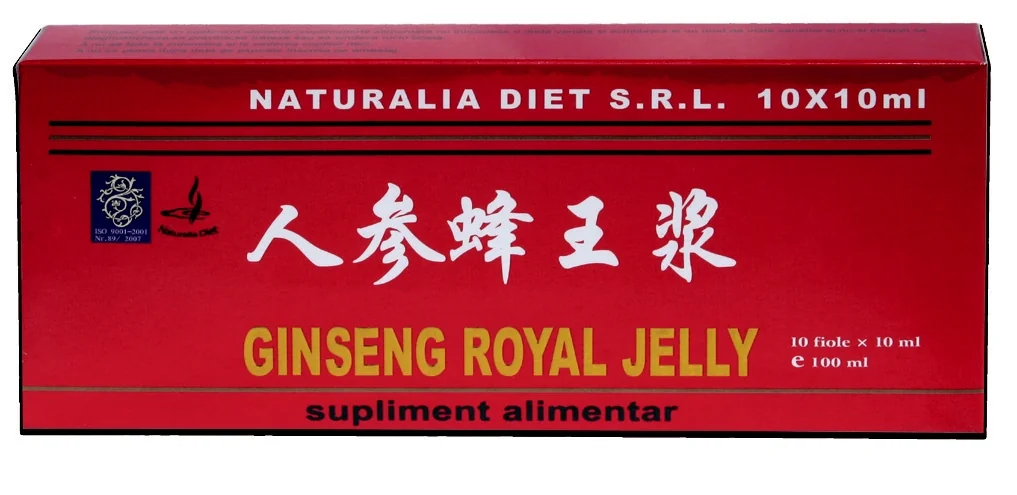Royal Jelly & Ginseng, 10 fiole x 10ml, Naturalia Diet