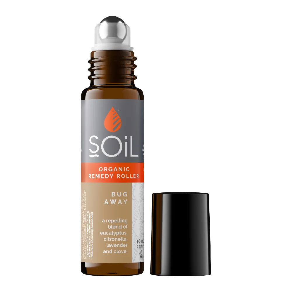 Roll-on cu uleiuri esentiale Ecocert anti-insecte Bug Away, 10ml, Soil
