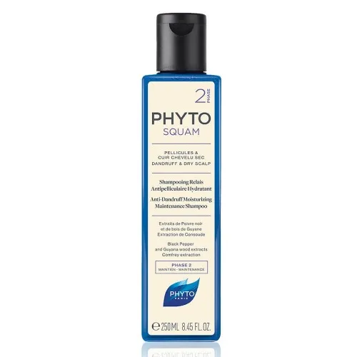 Sampon antimatreata hidratant pentru par uscat Phytosquam, 250ml, Phyto