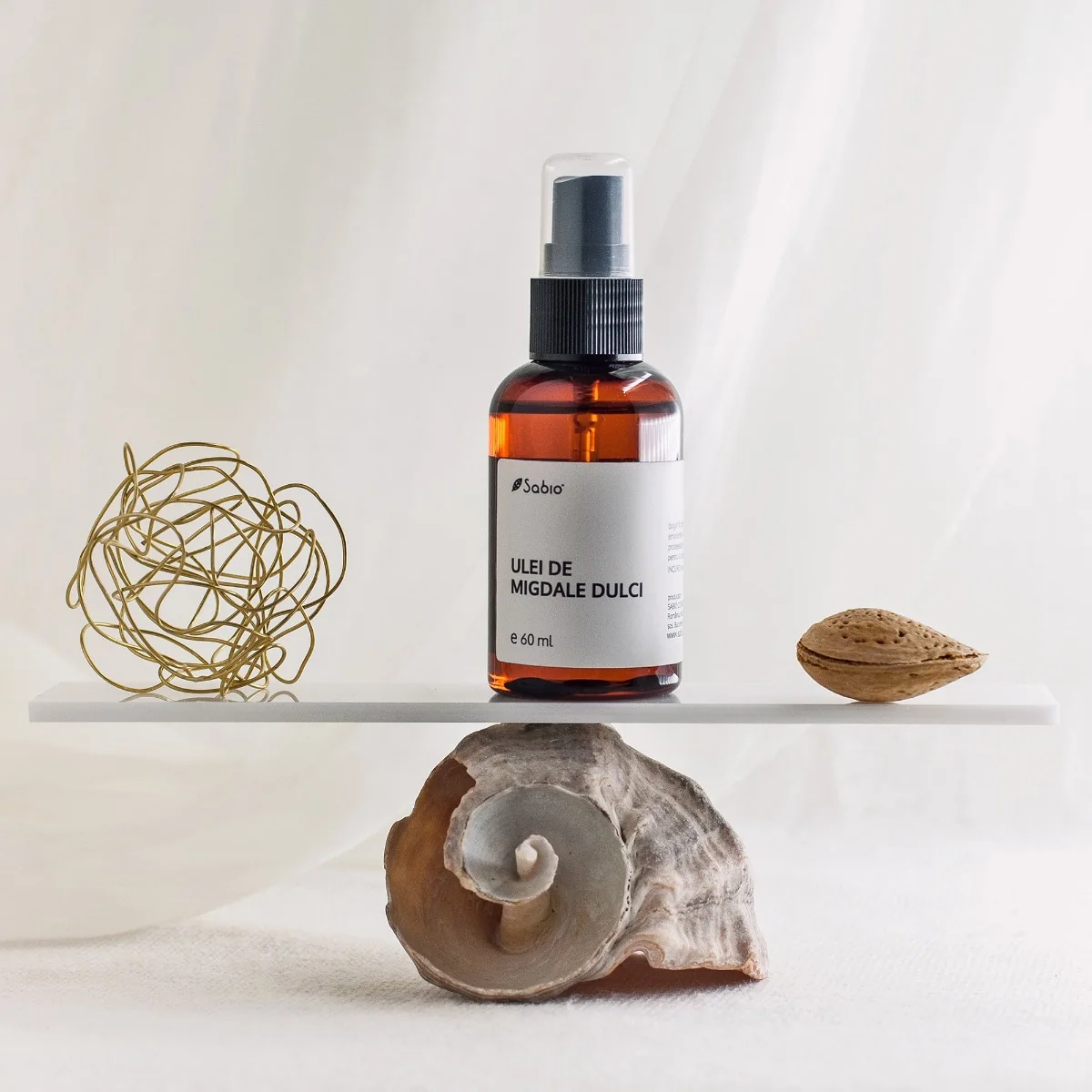 Ulei de migdale dulci, 60ml, Sabio