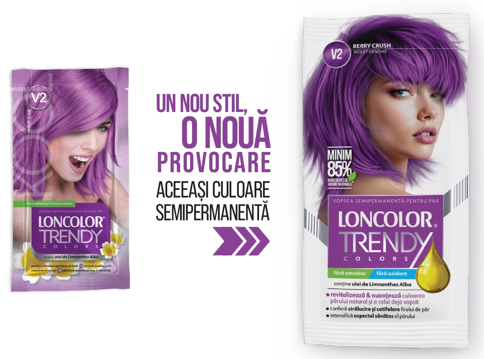 Vopsea semipermanenta Trendy Colors V2, 50ml, Loncolor