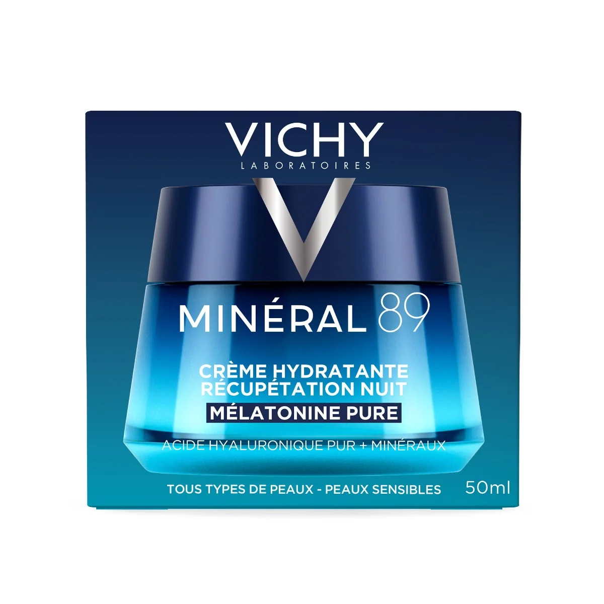 Crema pentru refacerea pielii pe timp de noapte Mineral 89, 50ml, Vichy
