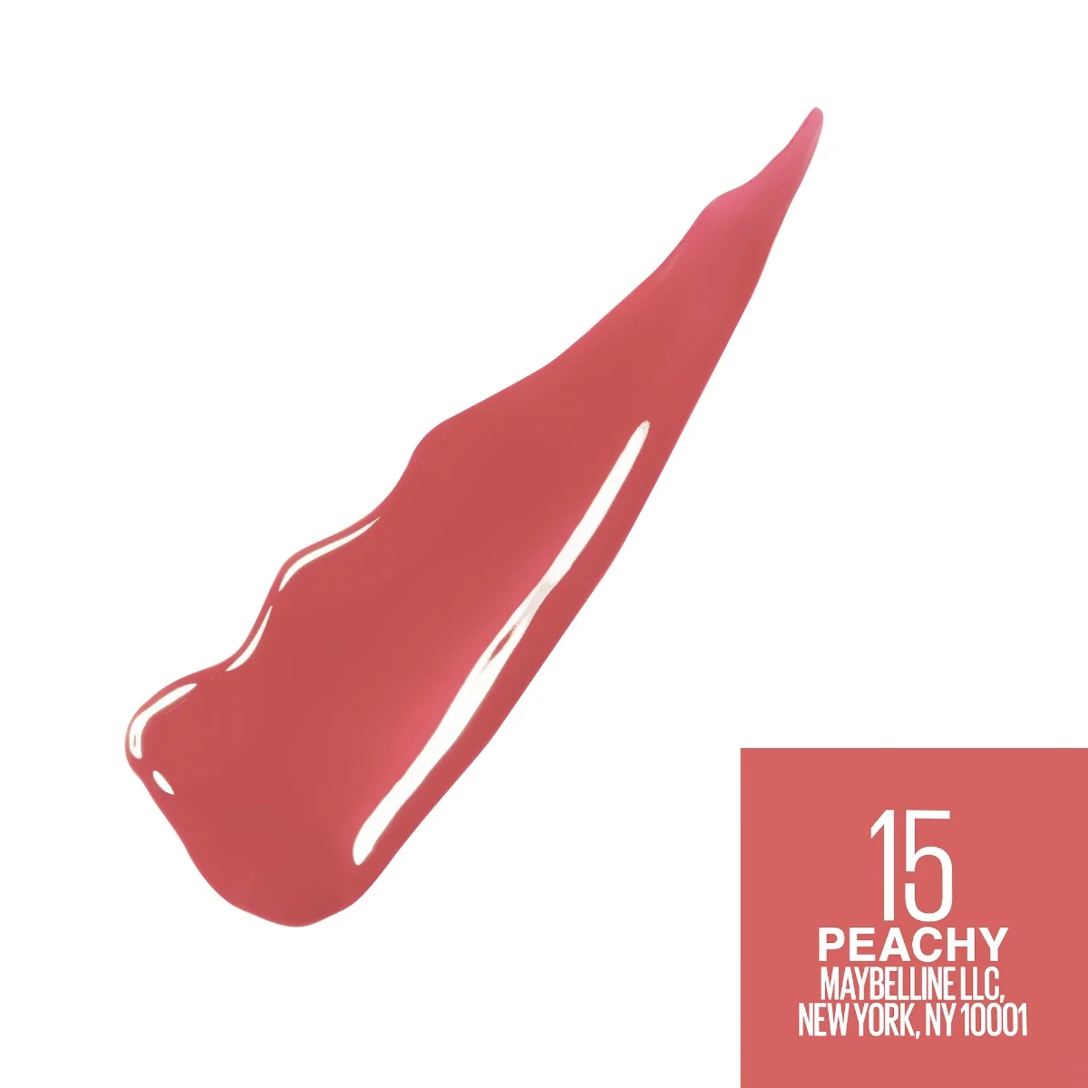 Ruj lichid rezistent cu stralucire de vinil Superstay Ink 15 Peachy, 4.2ml, Maybelline