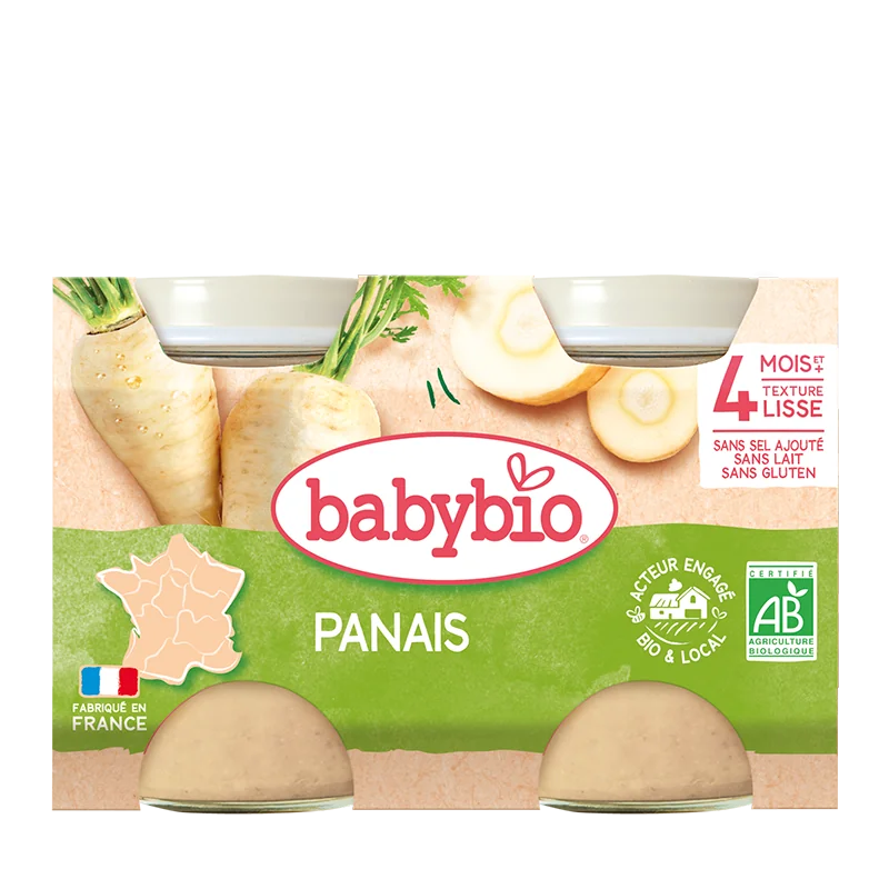 Piure de pastarnac Bio, 2 x 130g, BabyBio