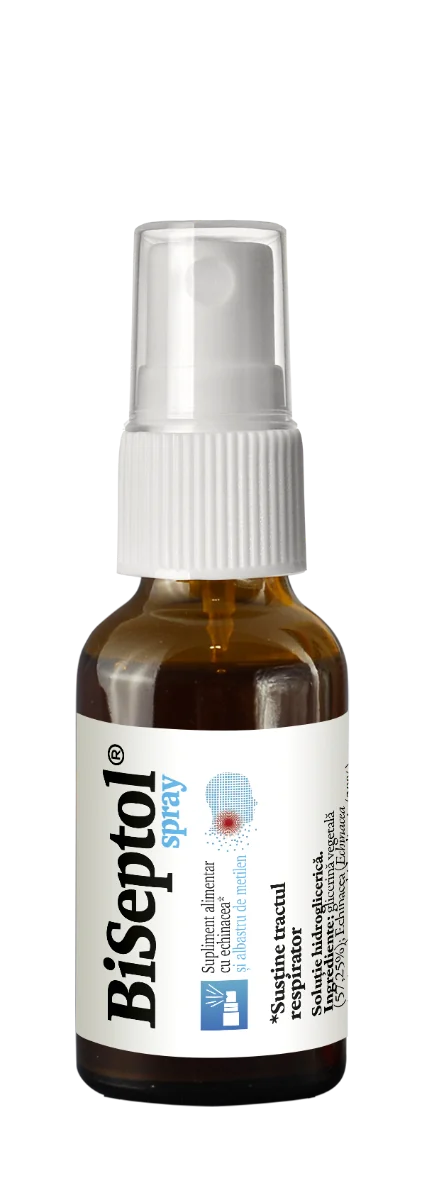 BiSeptol spray cu echinacea si albastru de metilen, 20ml, Dacia Plant