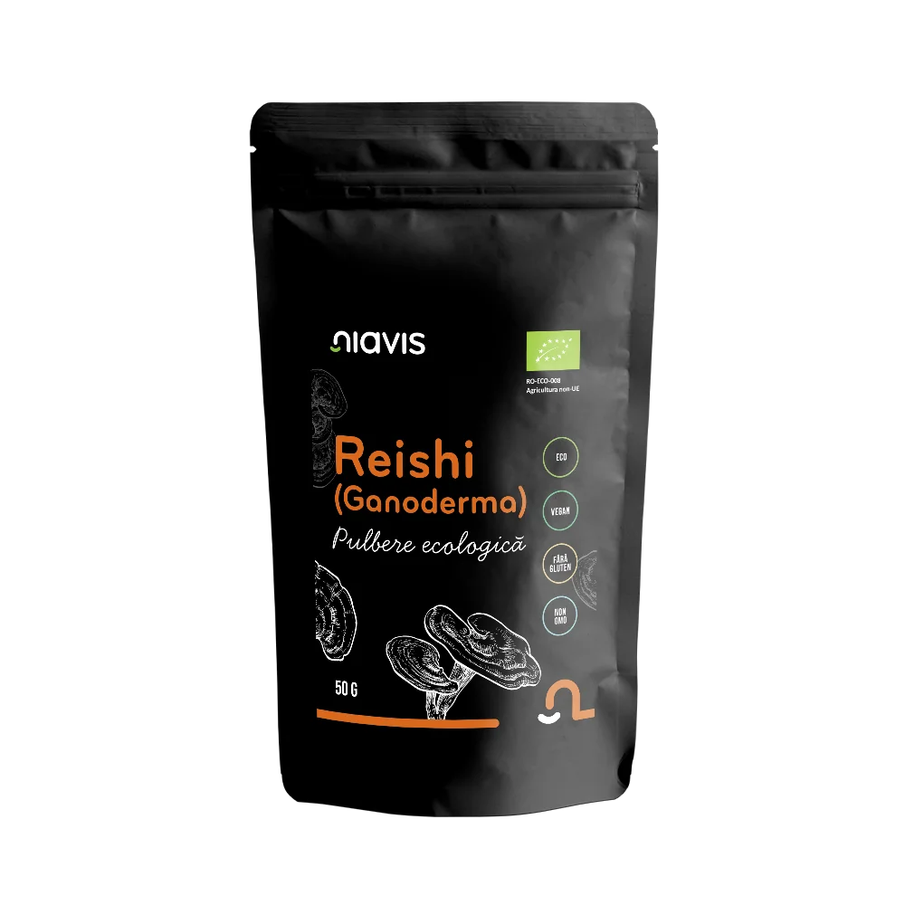 Pulbere bio de Reishi, 50g, Niavis