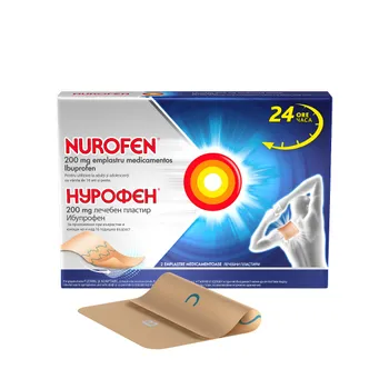 Nurofen 200 mg emplastru medicamentos, 2 bucati, Reckitt Benckiser 