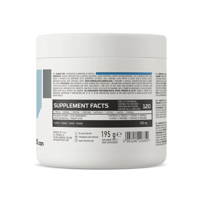Taurina, 120 capsule, Ostrovit