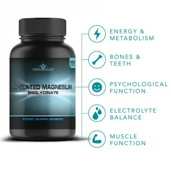 Chelated Magnesium Bisglycinate, 100 capsule, Vitabolic