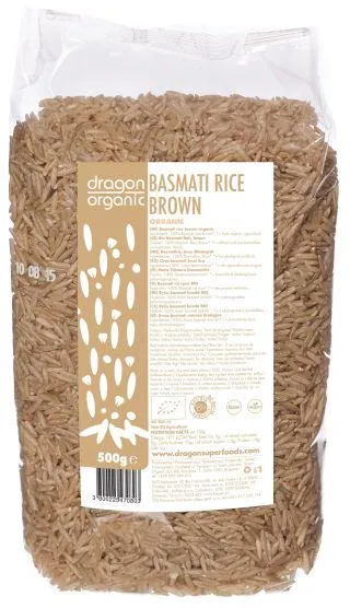 Orez basmati brun Bio, 500g, Smart Organic