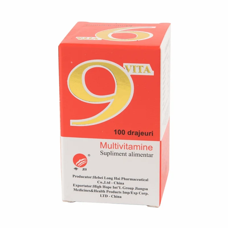 Multivitamine 9Vita, 100 drajeuri, Yongkang International