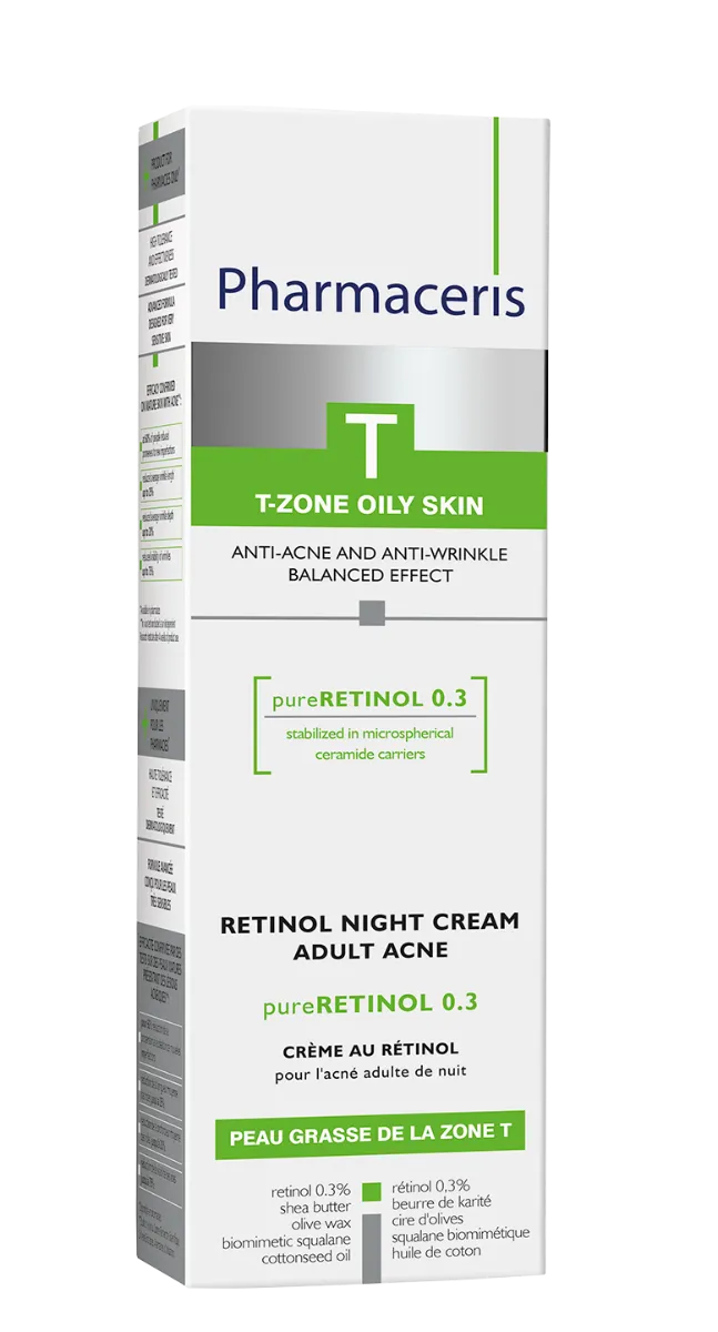 Crema de noapte cu retinol Pure-Retinol T, 40ml, Pharmaceris 