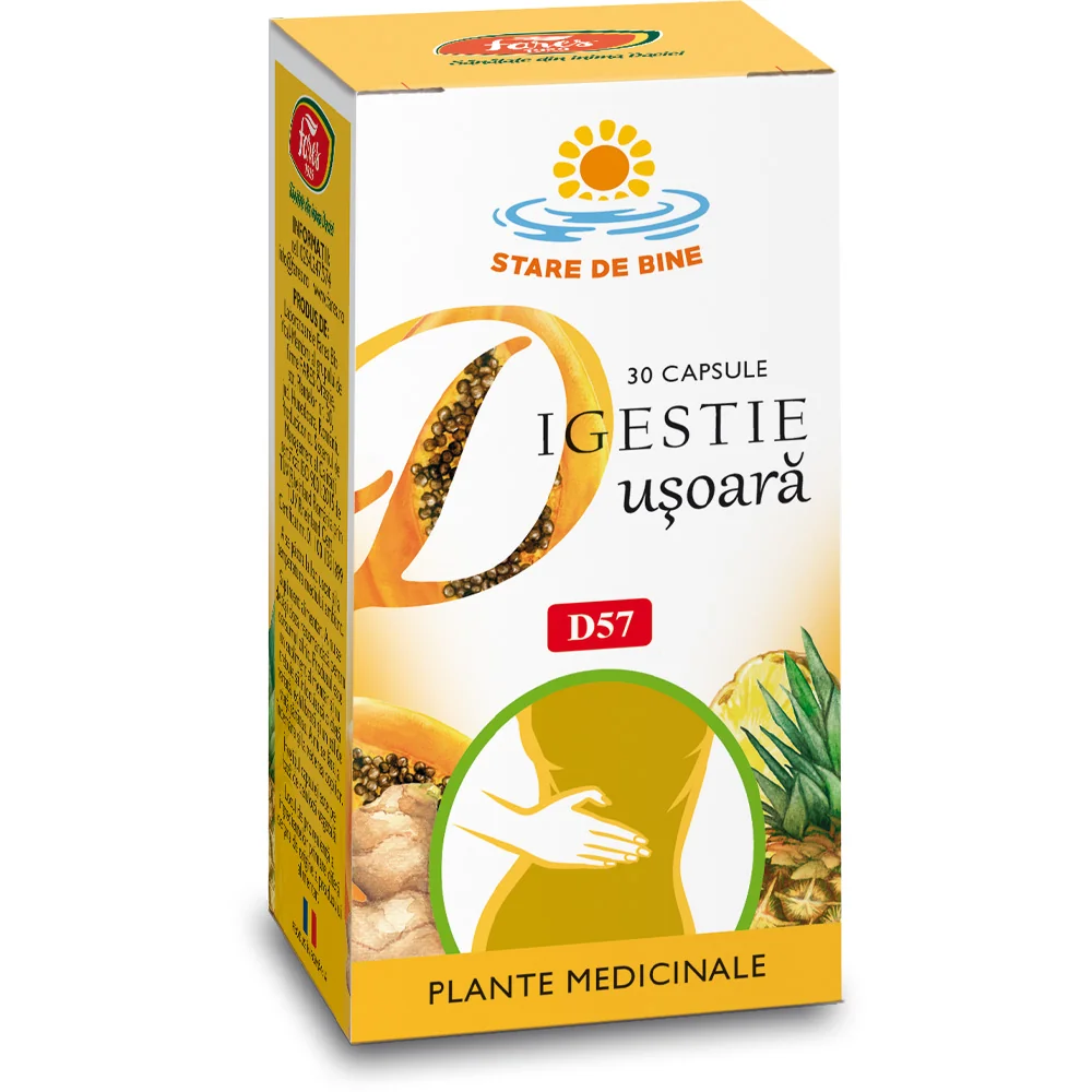 Digestie usoara, 30 capsule, Fares
