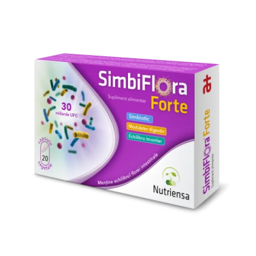SimbiFlora Forte, 20 capsule, Antibiotice