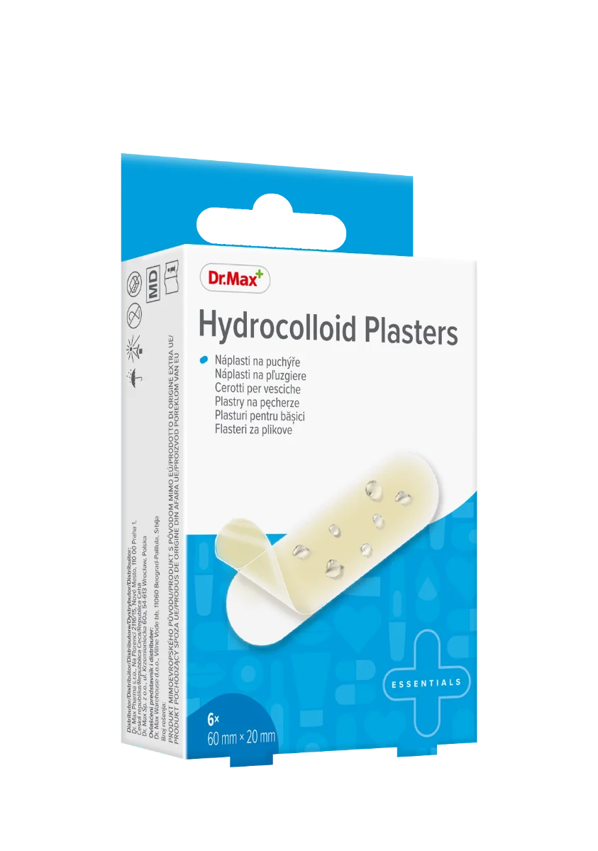 Dr. Max Plasturi hidrocoloidali 60 x 20mm, 6 bucati