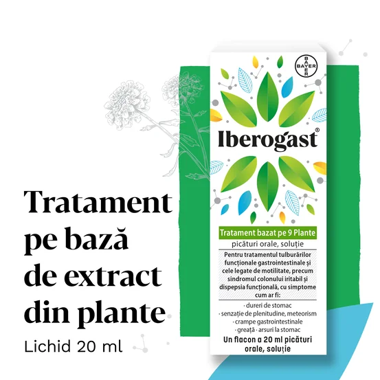 Iberogast Picaturi orale, 20ml, Bayer