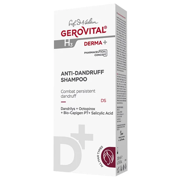 Sampon antimatreata H3 Derma+, 200ml, Gerovital
