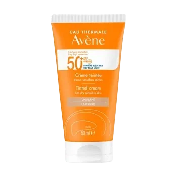 Crema de fata nuantatoare cu protectie solara Cleanance Triasorb SPF50+, 50ml, Avene