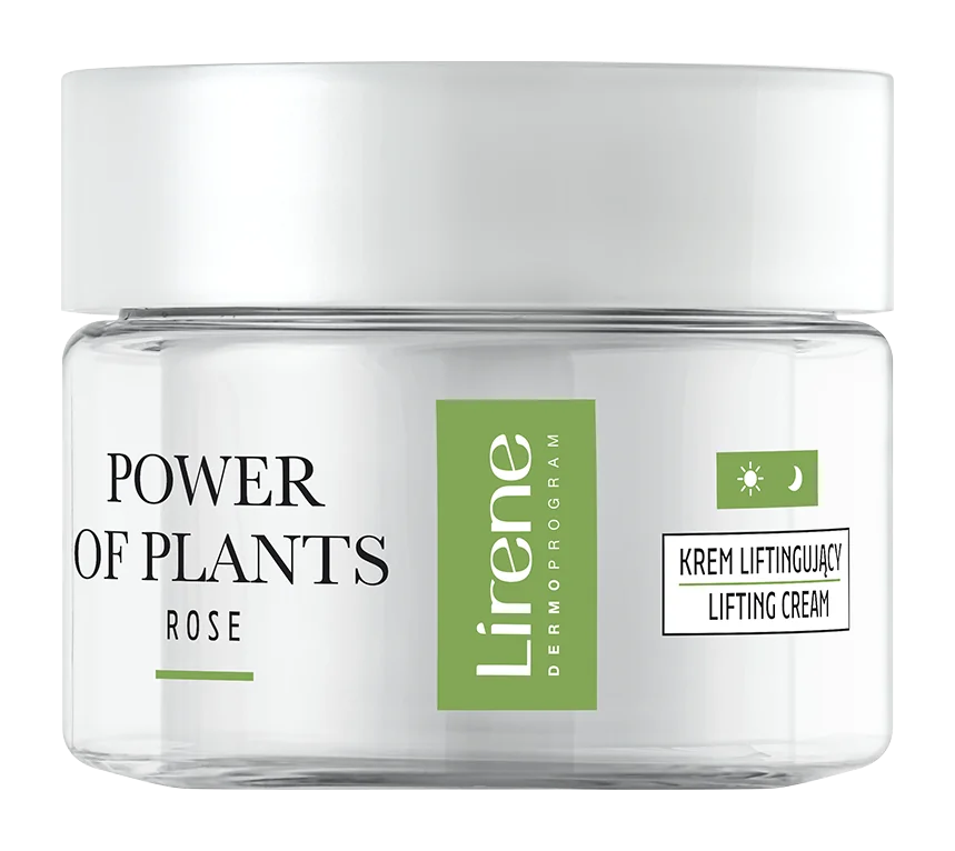 Crema cu efect de lifting pentru zi si noapte Trandafir Power Of Plants, 50ml, Lirene