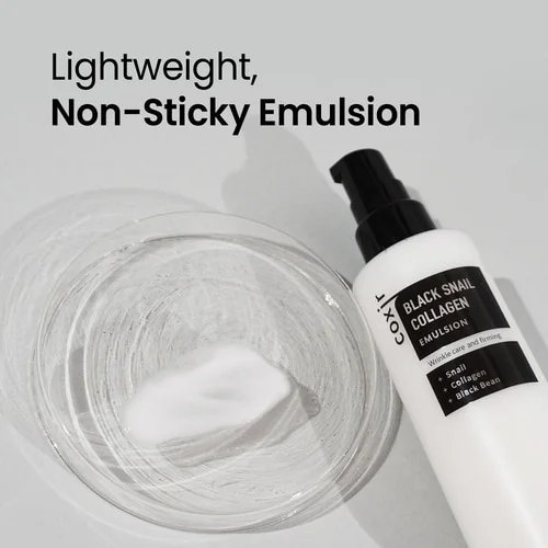 Emulsie cu melc negru si Colagen, 100ml, Coxir