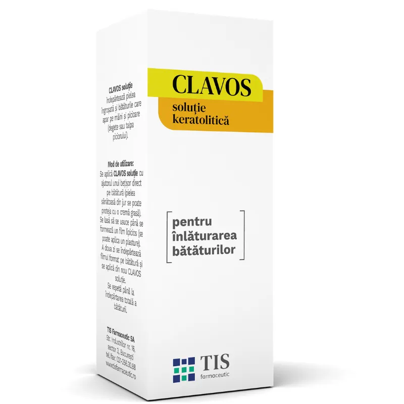 Solutie keratolitica Clavos, 10ml, Tis Farmaceutic