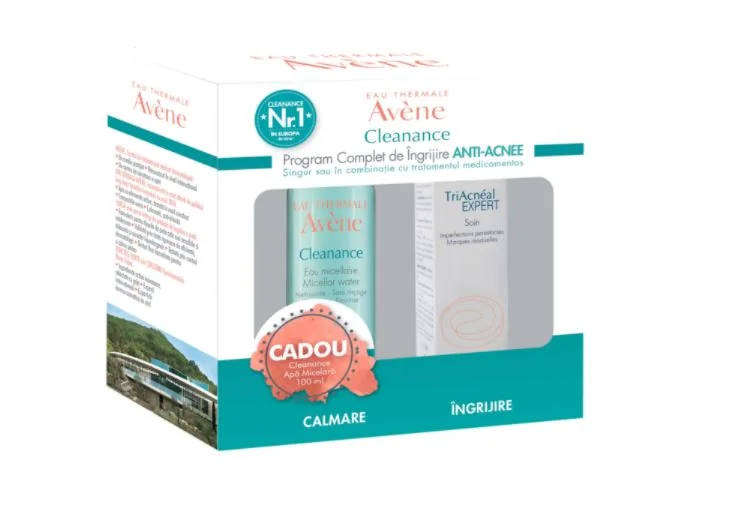 Pachet Triacneal Expert Emulsie 30ml + Lotiune micelara 100ml, Avene