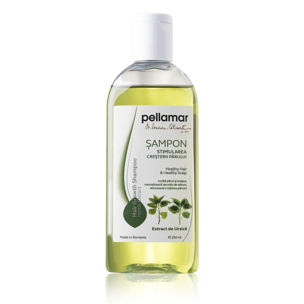 Sampon pentru stimularea cresterii parului cu extract de urzica, 250ml, Pell Amar