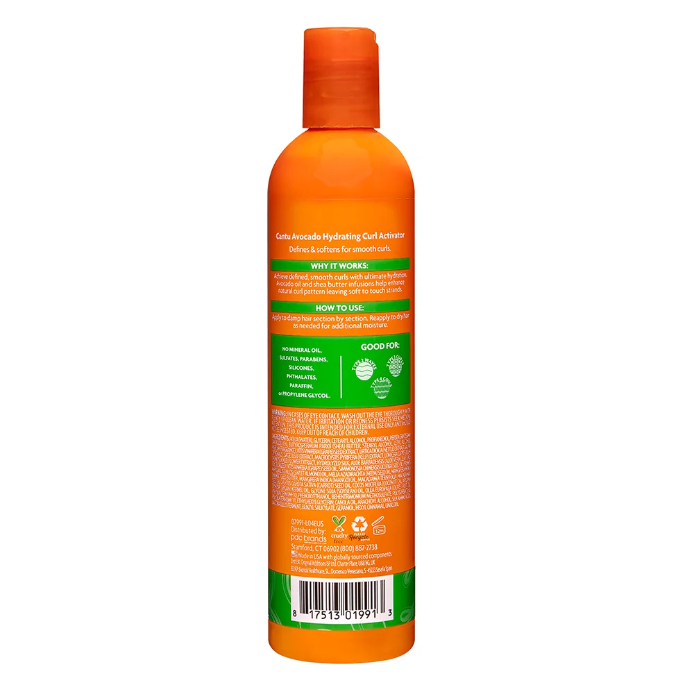 Crema pentru activarea parului cret cu ulei de avocado si unt de shea, 355ml, Cantu