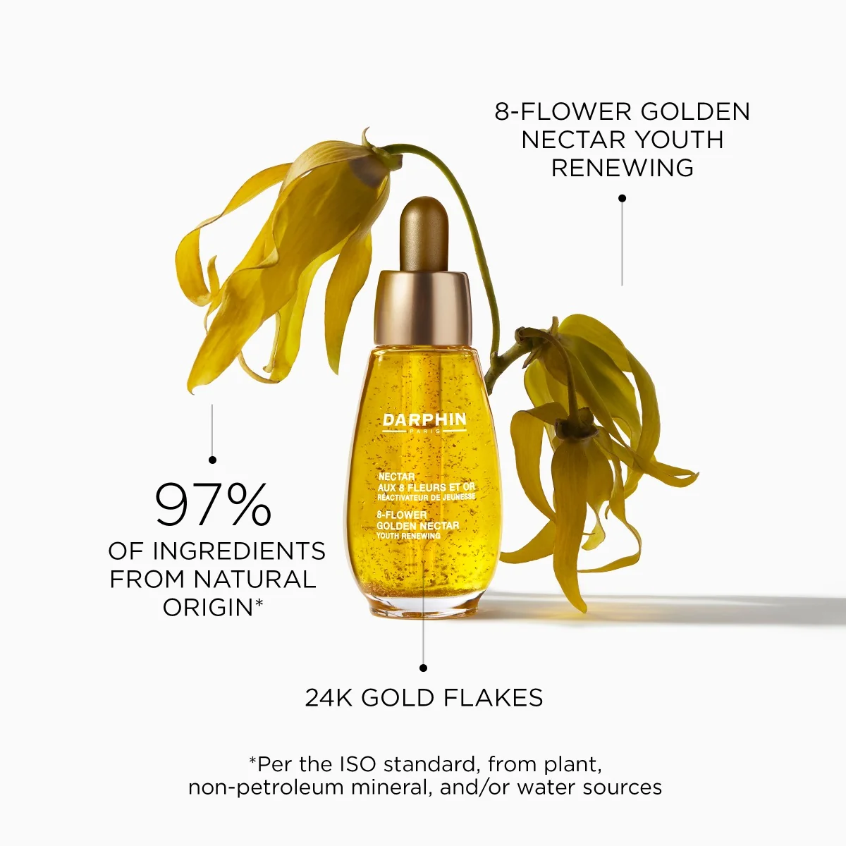 Elixir ulei 8 flori cu aur pentru intretinerea tenului Essential Oil Elixir, 30ml, Darphin