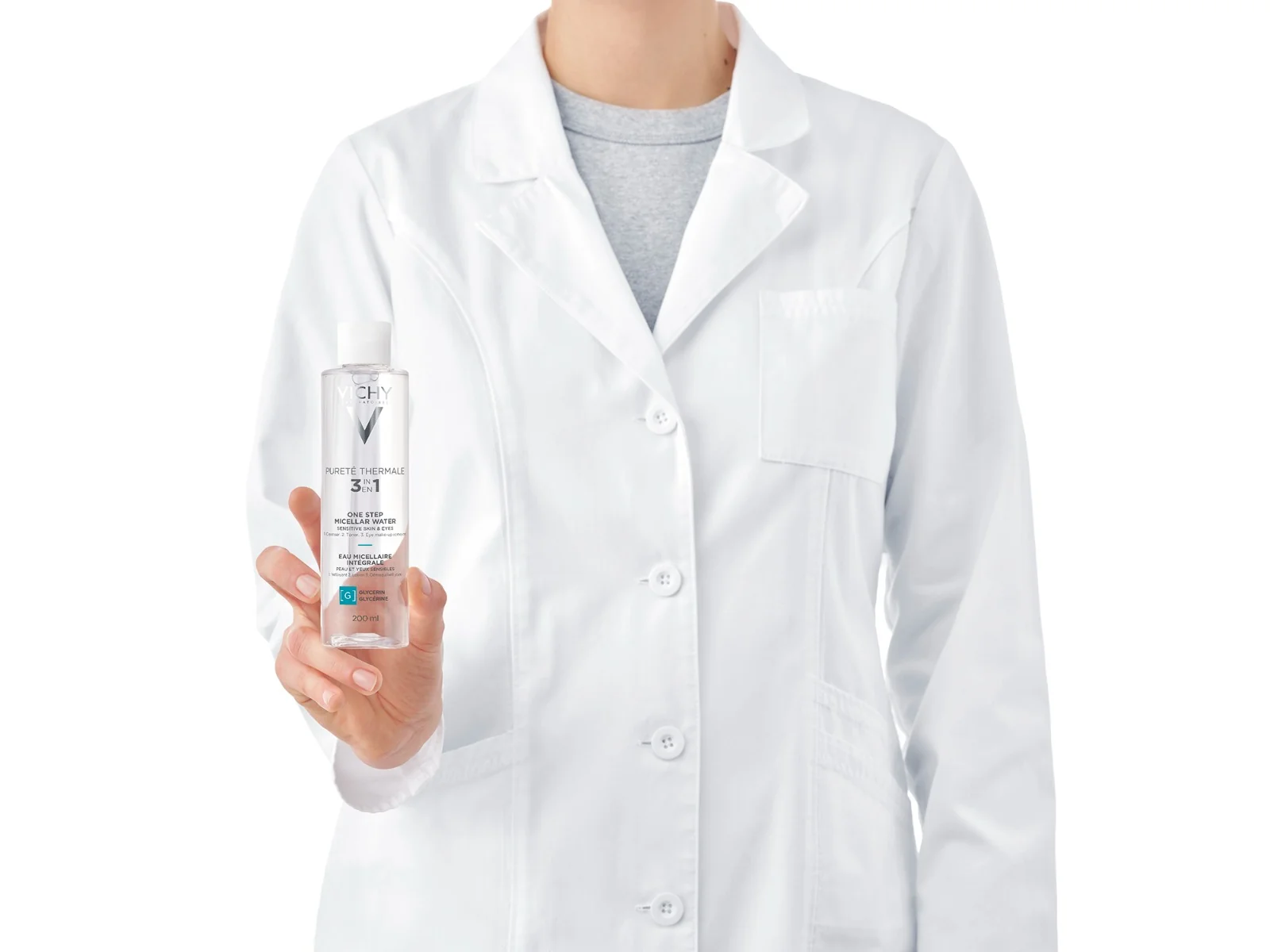 Solutie micelara de curatare si demachiere Purete Thermale pentru ten sensibil, 200ml, Vichy