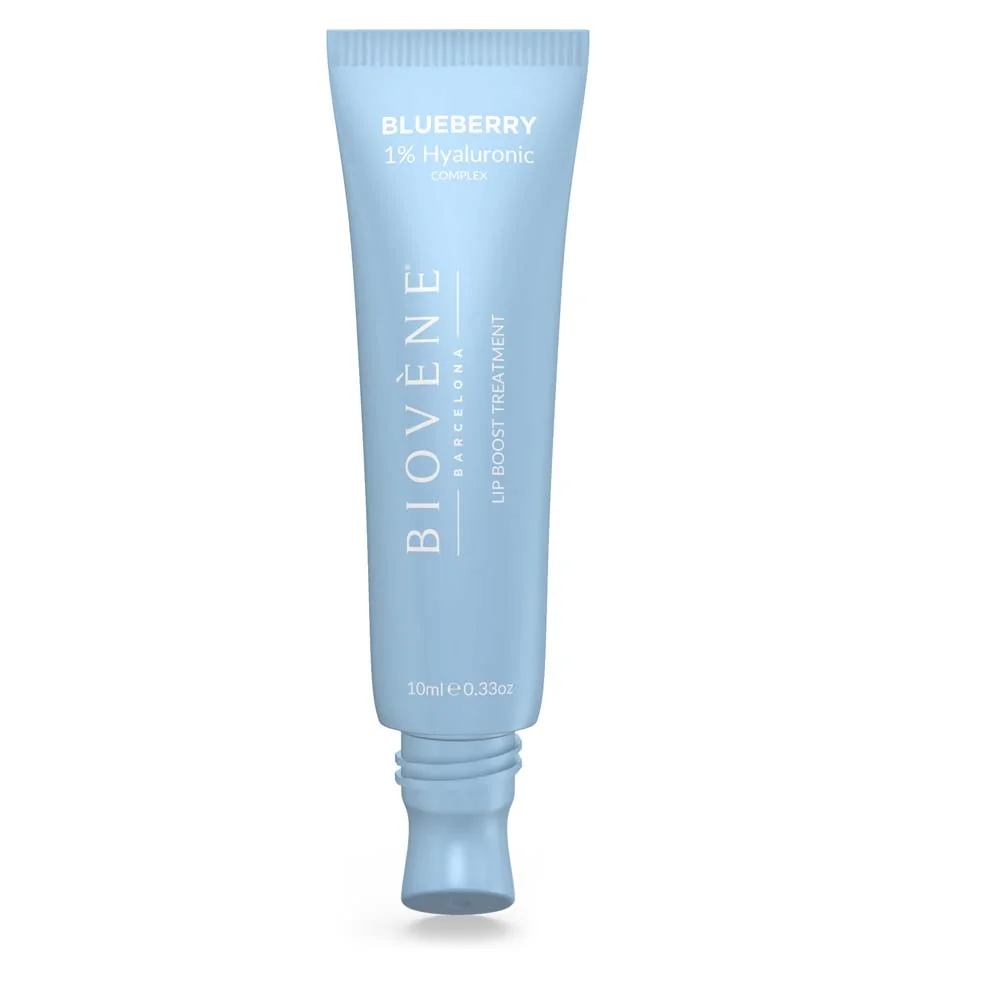 Ser pentru buze Tratament Boost Hydrating cu 1% Acid Hialuronic si Afine, 10ml, Biovene