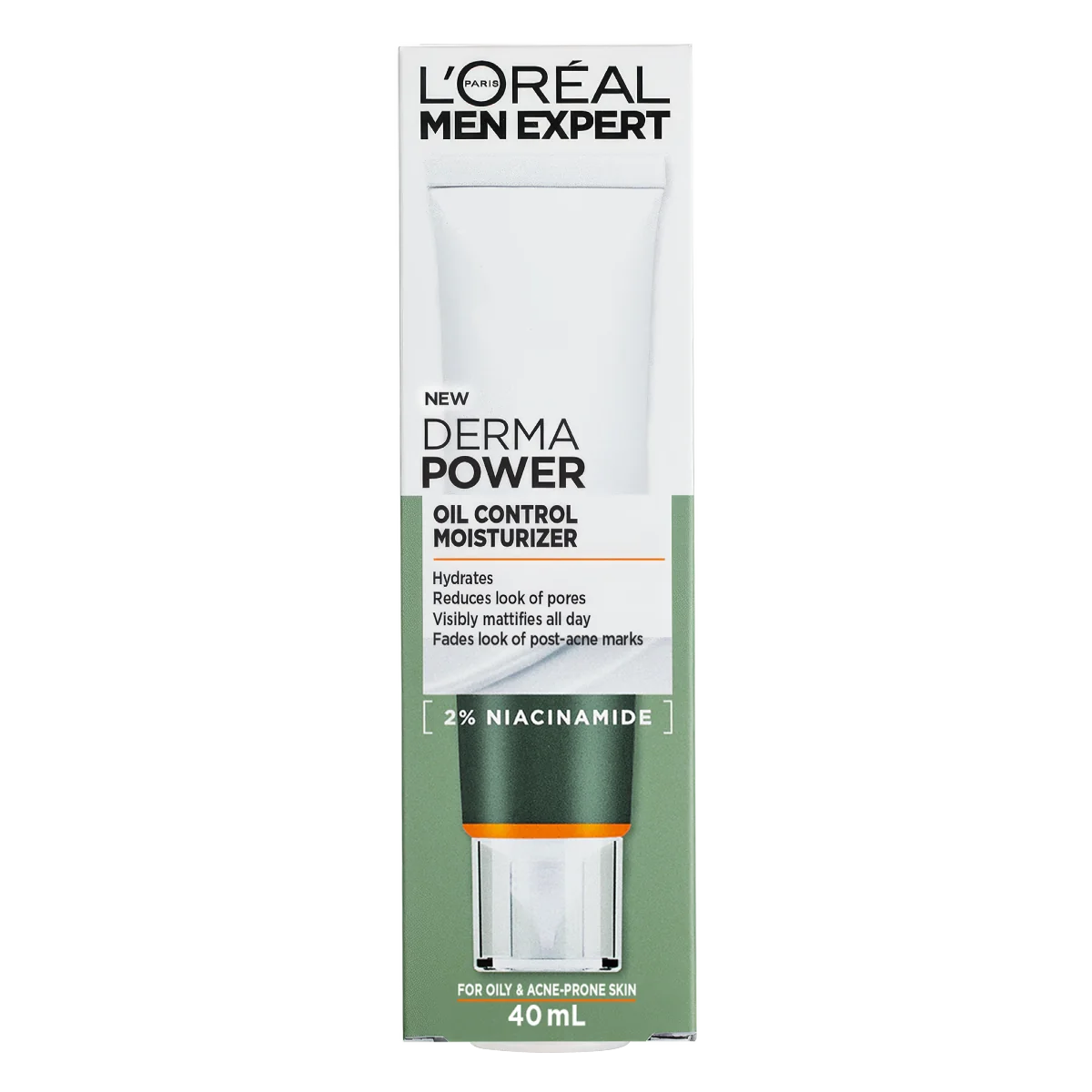 Crema hidratanta pentru ten gras cu protectie solara SPF30 Derma Control, 40ml, L'Oreal Men Expert