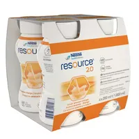 Resource 2.0 cu aroma de ananas si mango, 4 x 200ml, Nestle