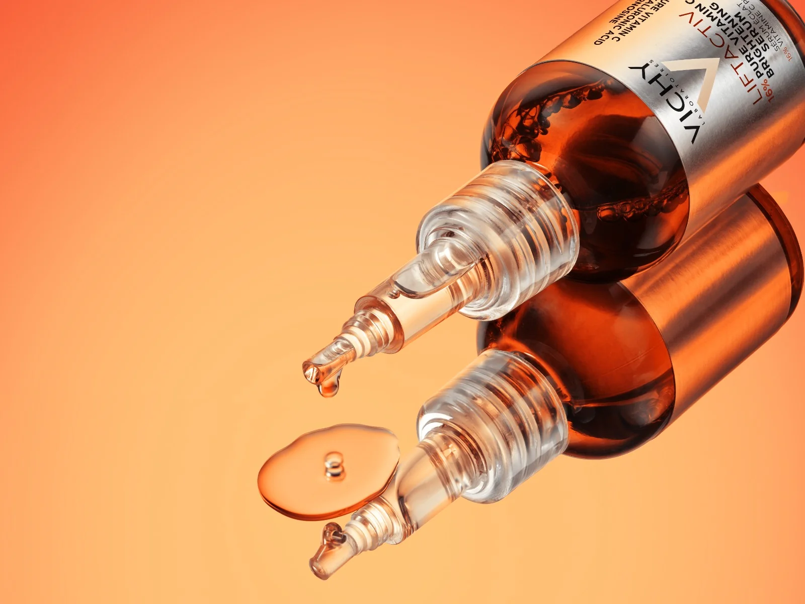 Serum cu 16% Vitamina C Pura cu efect de luminozitate Liftactiv Supreme, 20ml, Vichy