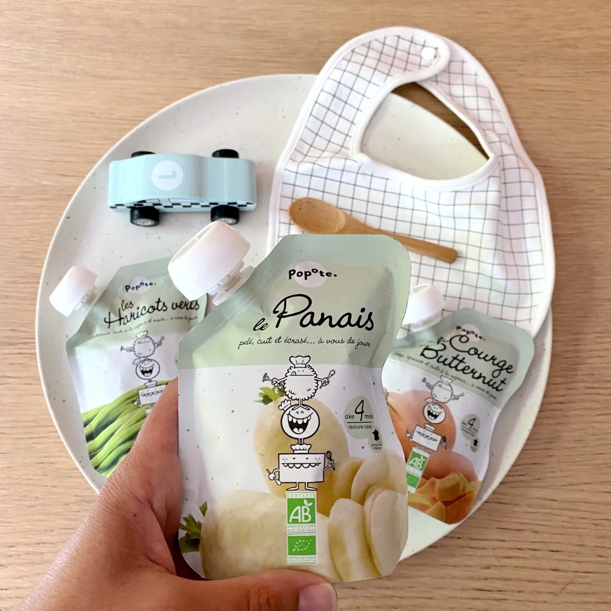 Piure cu pastarnac 4-6 luni Bio, 120g, Popote