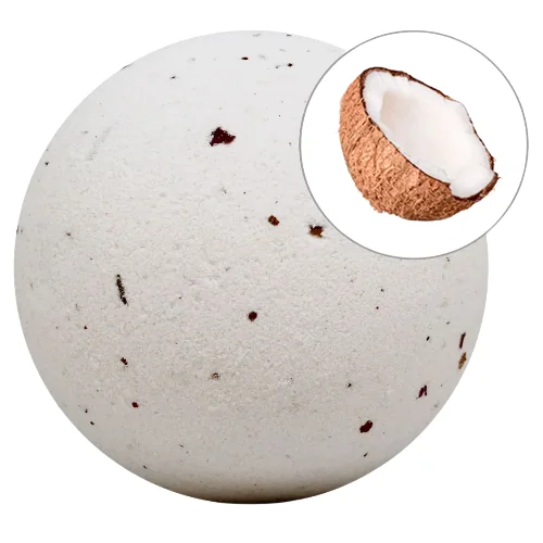 Bomba de baie efervescenta cu parfum de Cocos, 140g, LabNatur