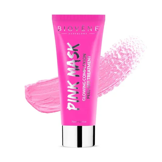 Masca pentru stralucire peel-off Pink Mask, 75ml, Biovene