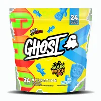 Pudra pentru hidratare cu aroma de zmeura albastra, 24 plicuri, Ghost