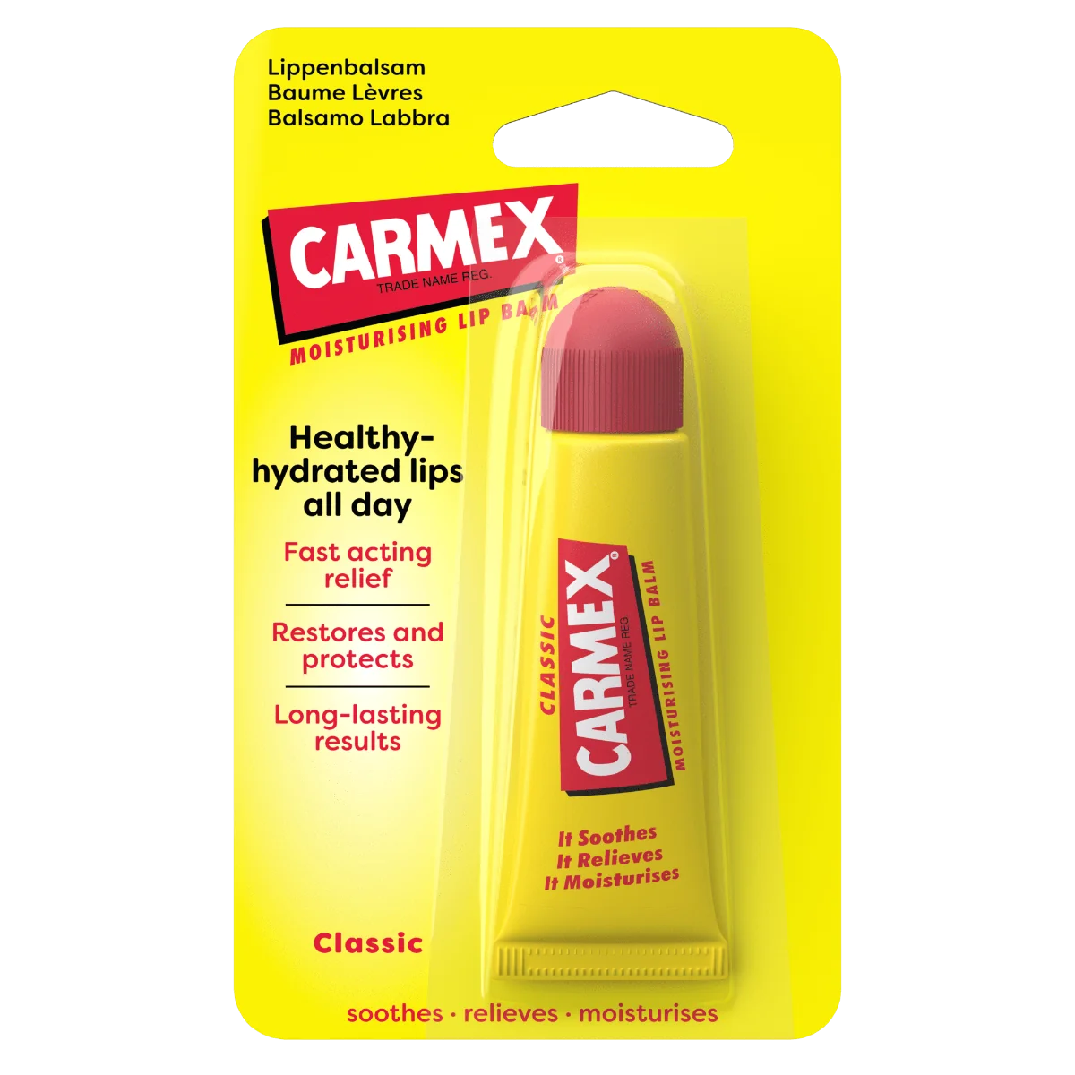 Balsam reparator pentru buze uscate si crapate, 10g, Carmex