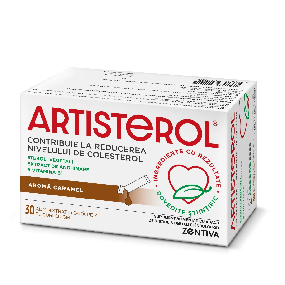 Artisterol aroma caramel, 30 plicuri cu gel, Zentiva