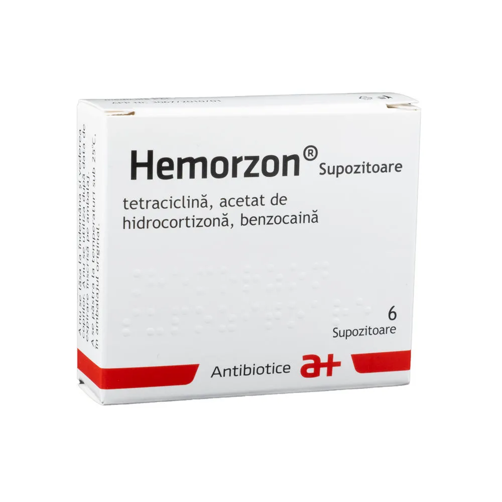 Hemorzon, 6 supozitoare, Antibiotice