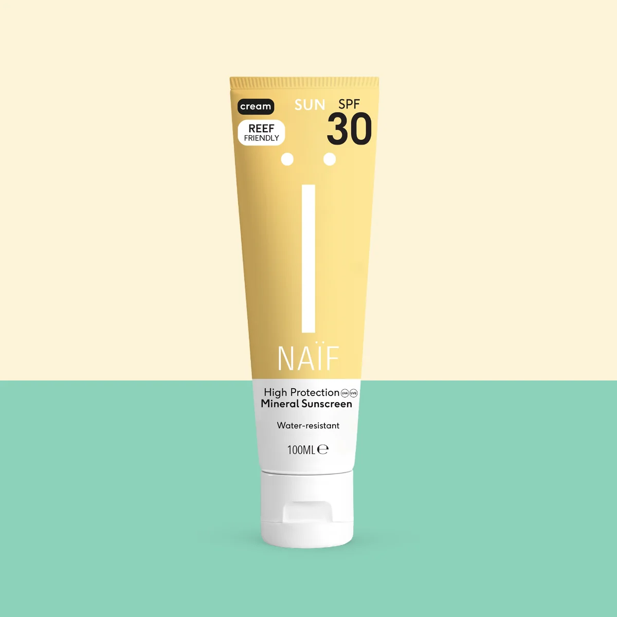 Crema cu protectie solara minerala SPF30 pentru adulti, 100ml, Naif