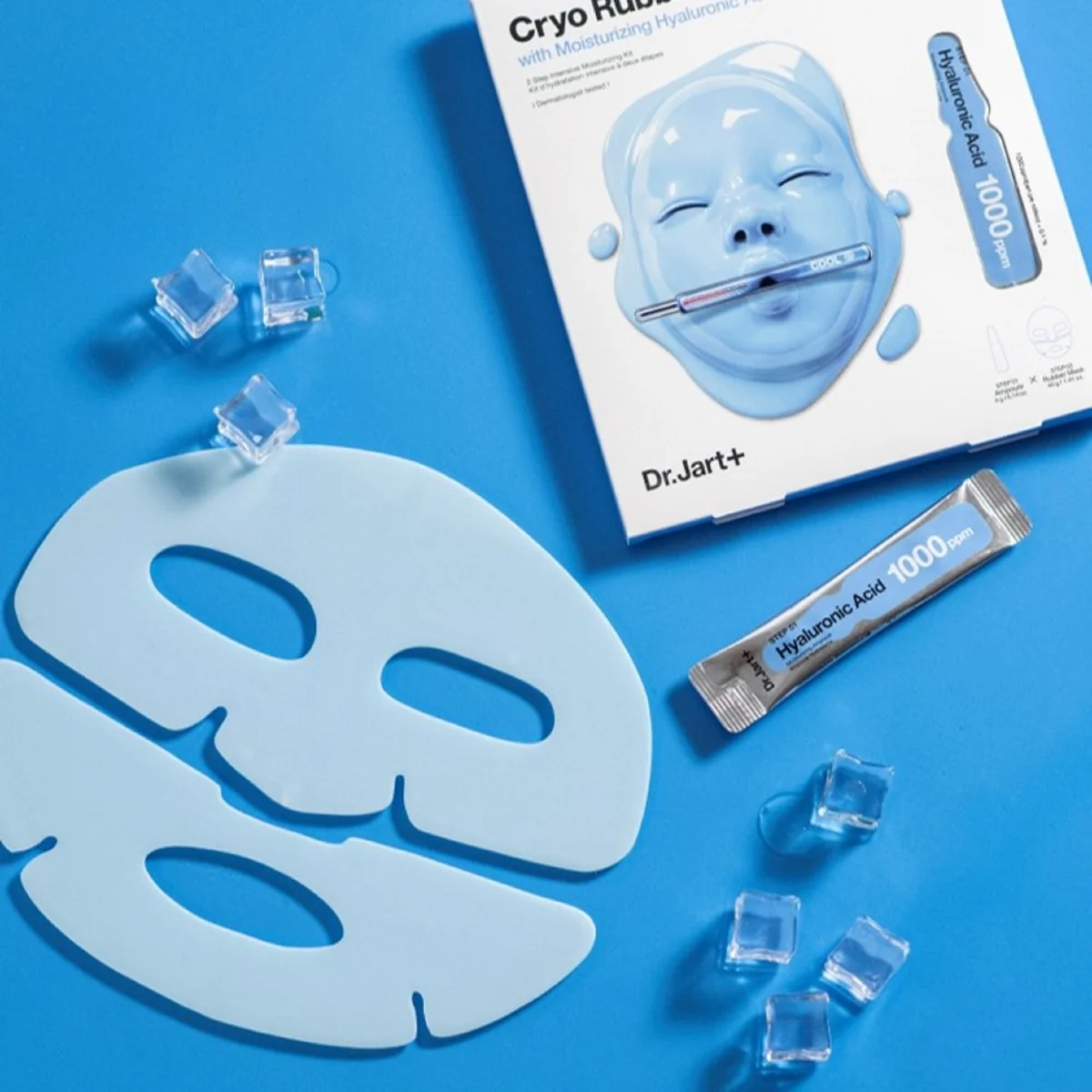 Masca de fata cu Acid Hialuronic pentru hidratare Cryo Rubber, 4g + 40g, Dr. Jart+