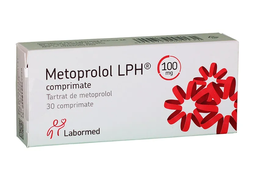 Metoprolol 100mg, 30 comprimate, Labormed 