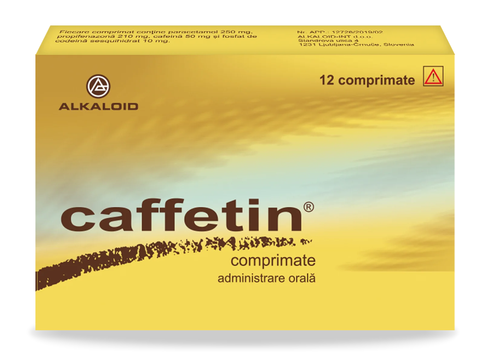 Caffetin, 12 comprimate, Alkaloid