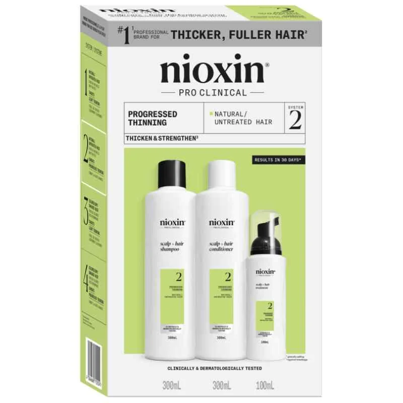 Set anti-caderea parului stadiu avansat Pro Clinical System 2 XL, Nioxin