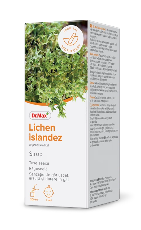Dr. Max Lichen Islandez Sirop, 200ml
