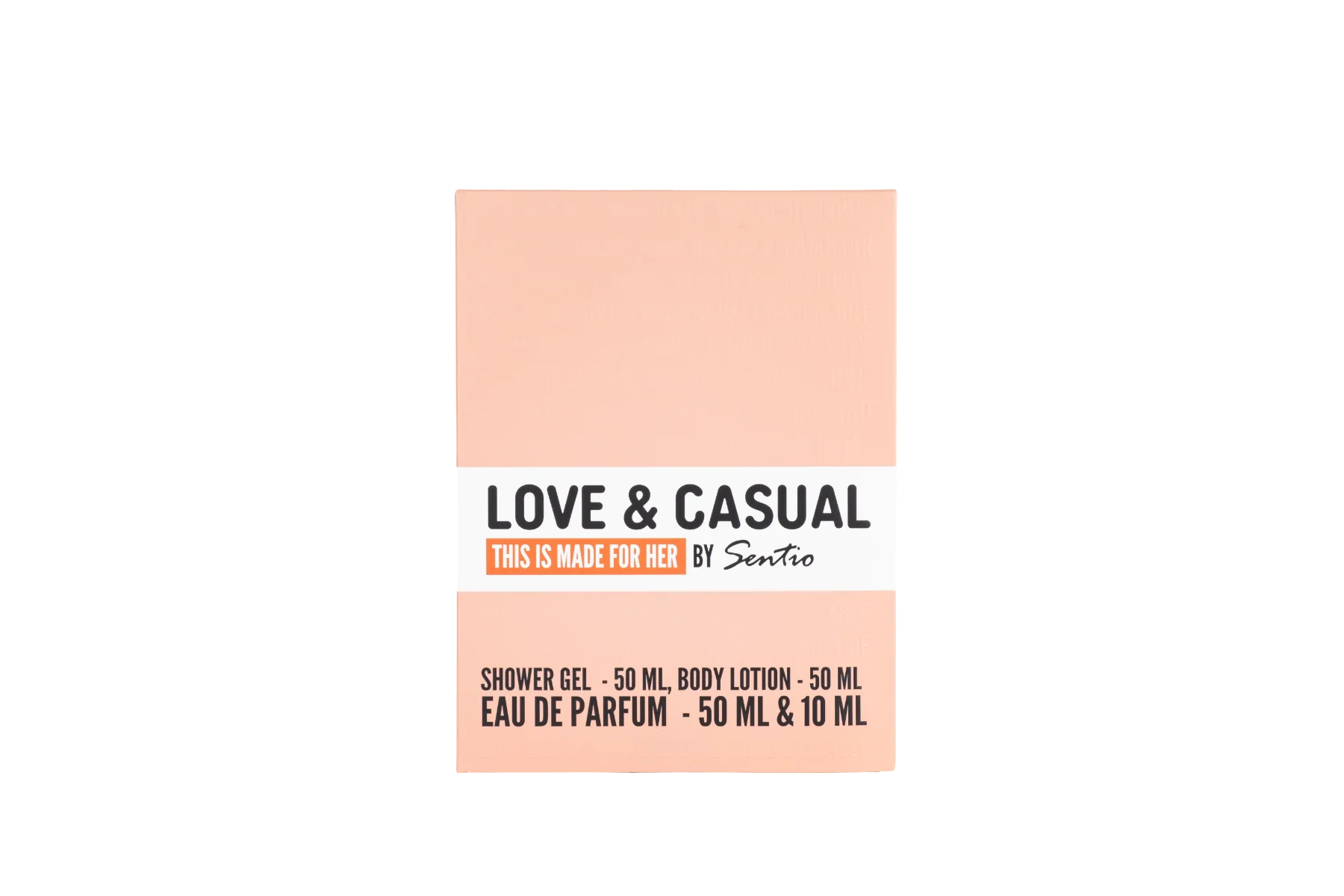 Pachet Love & Casual Her Apa de parfum 50ml+10ml + Gel de dus 50ml + Lotiune corp 50ml, Sentio